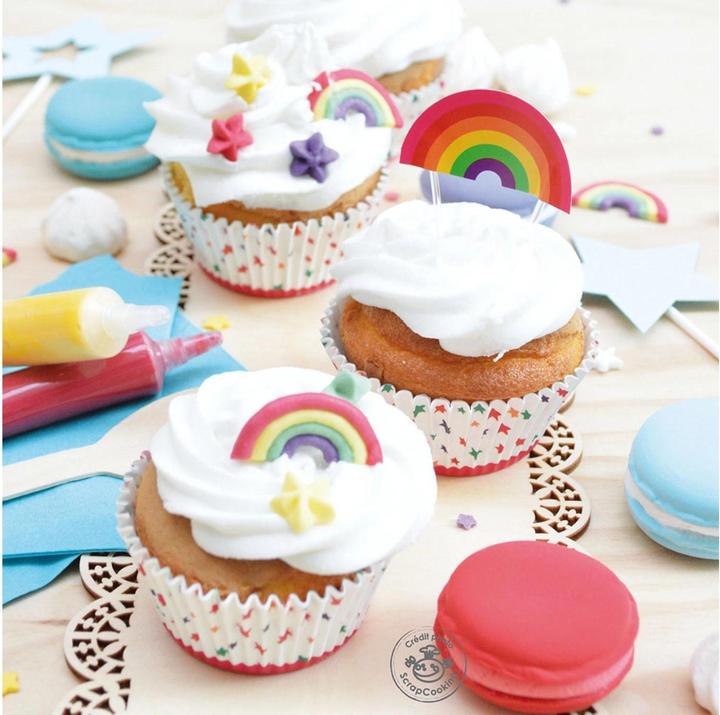 Actual product image ScrapCooking Sugar decorations - Rainbow (10 pcs) (10 pcs.)