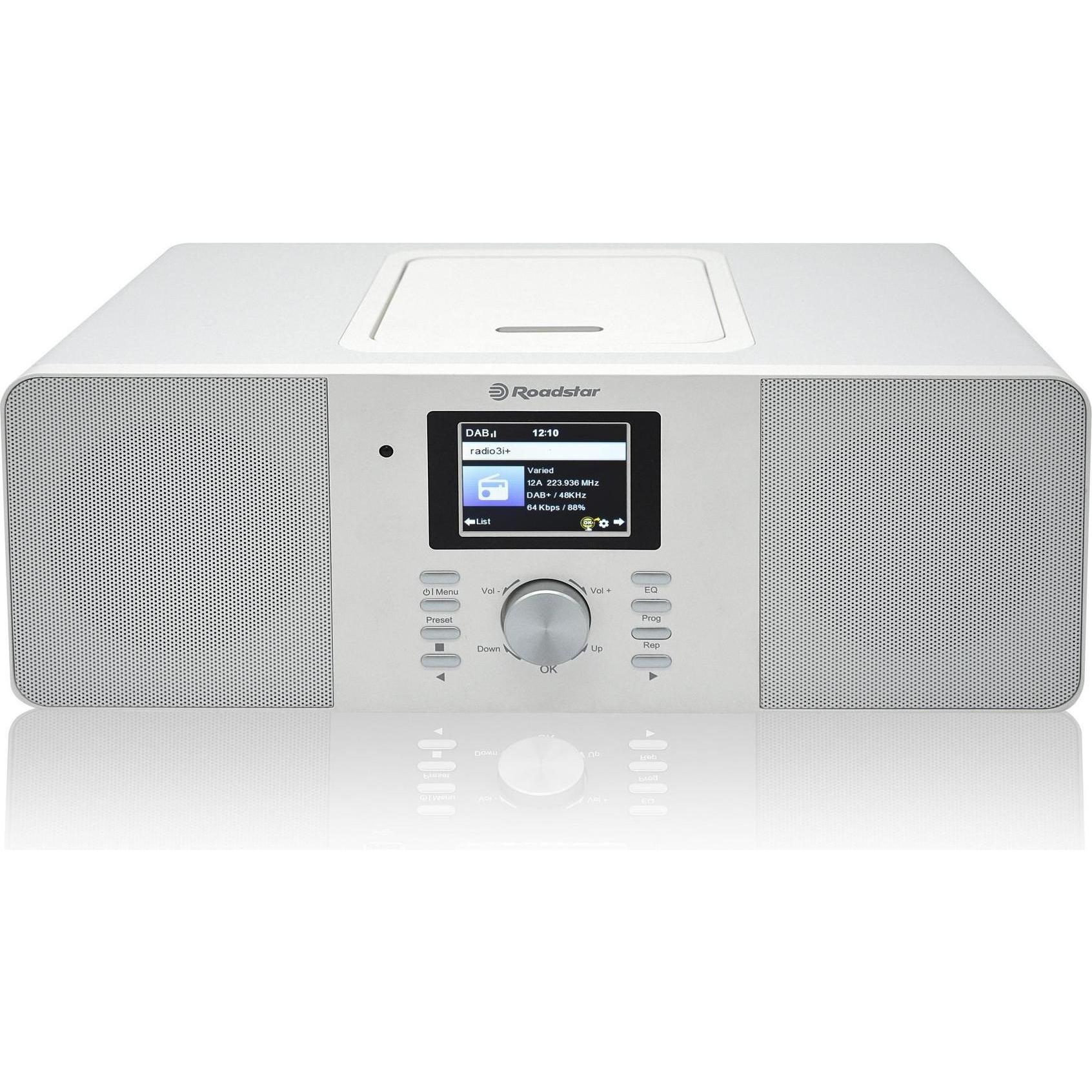 Roadstar IR-540D+BT/WH (DAB, FM, Bluetooth, WiFi), Radio, Bianco