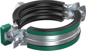 Actual product image Walraven Pipe clamps KSB2 Two screws Ø108-115mm, galvanised, with Quicklock. Combinatio
