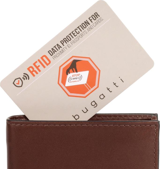 Image du produit Bugatti Porte-monnaie Nobile protection RFID cuir 10 cm