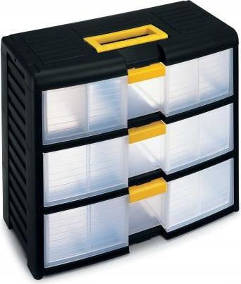 Image du produit Terry Store-Age 42002 organisateur de tiroirs de bureau Plastique Noir, Translucide, Jaune