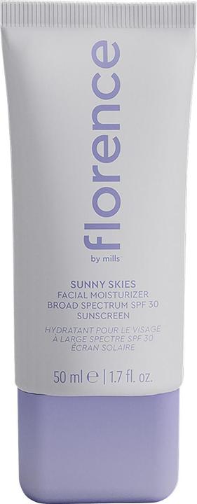 Actual product image Florence by Mills Skies - Facial Moisturizer SPF30 Broad Spectrum Sunscreen 50ml (Sun cream face, SPF 30, 50 ml)