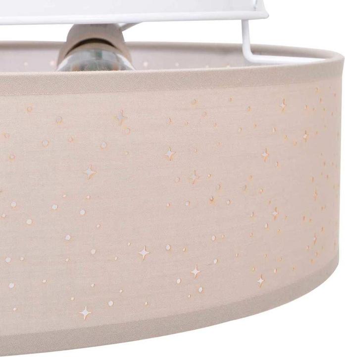 Immagine prodotto vidaXL Plafoniera con paralume stellato taupe Ø 30 cm in tessuto E27 (GU10)