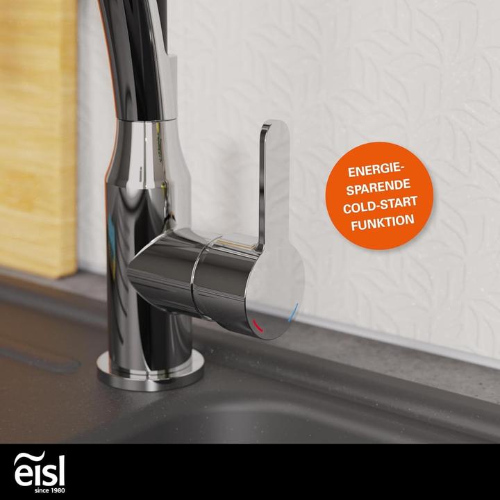 Produktbild Eisl Wasserhahn Küche CARNEO Spültischarmatur Chrom Schwarz Brause Ausziehbar Schwenkbar NI183CARCRB
