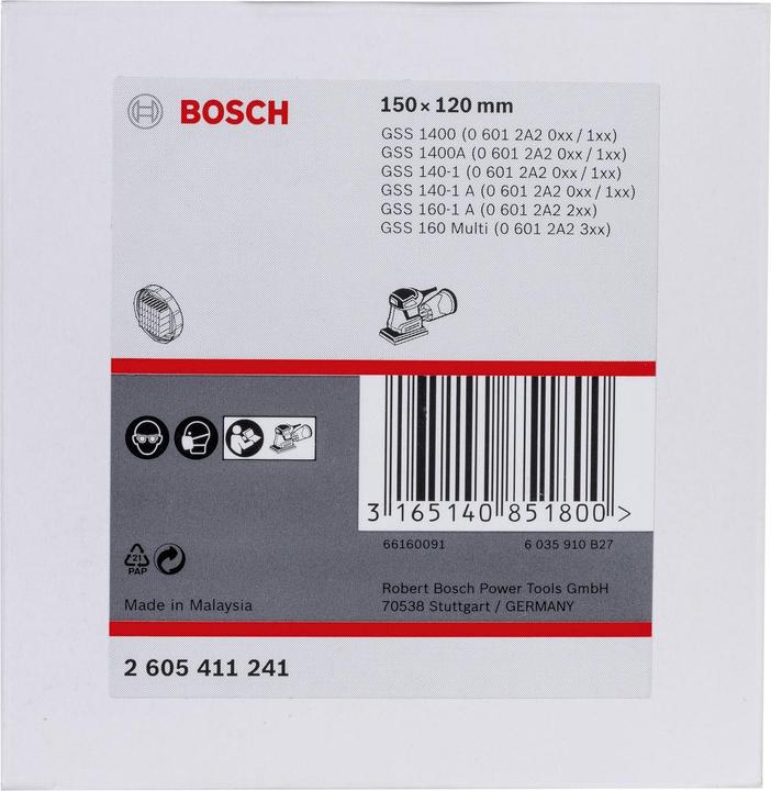 Produktbild Bosch Professional Zubehör Staubbox-Filter (schwarze Ausführung), passend zu: GSS