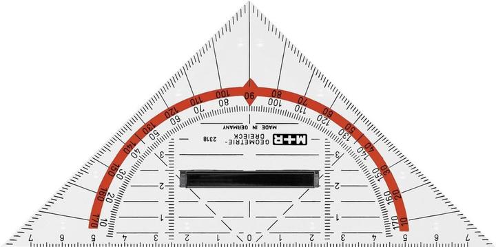 Actual product image M+r triangle 14cm 723180100 removable handle acrylic (14 cm)