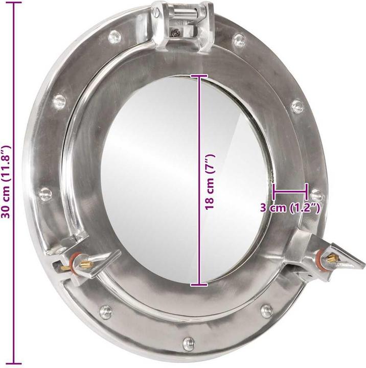 Immagine prodotto vidaXL Bullaugen Spiegel (30 cm)