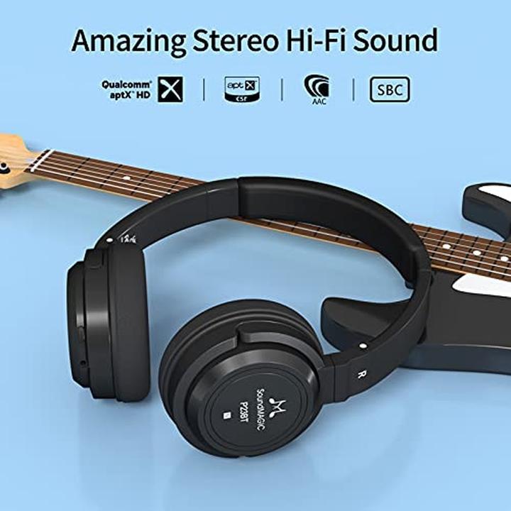 Actual product image SoundMagic P23BT Black Headphones - Over-Ear Bluetooth Headphones (Wireless)