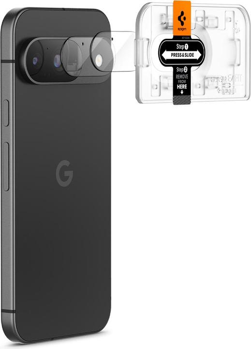 Produktbild Spigen EZ Fit Gehärtetes Glass Camera Protector 2-Pack (2 Stk., Google Pixel 9)