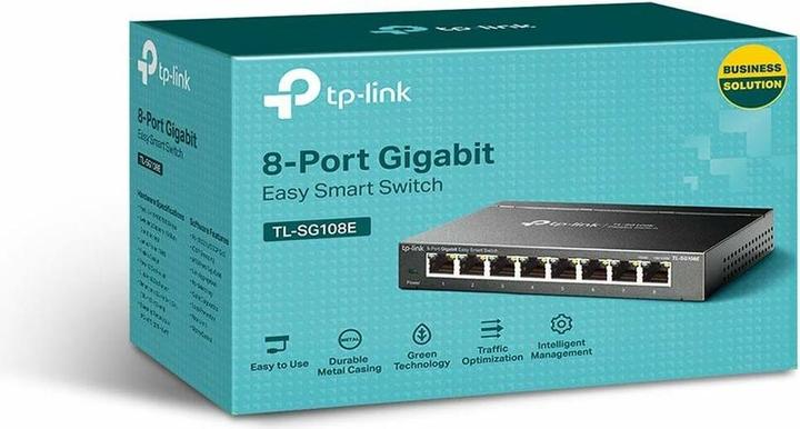Actual product image TP-Link Tl-Sg108e (8 ports)