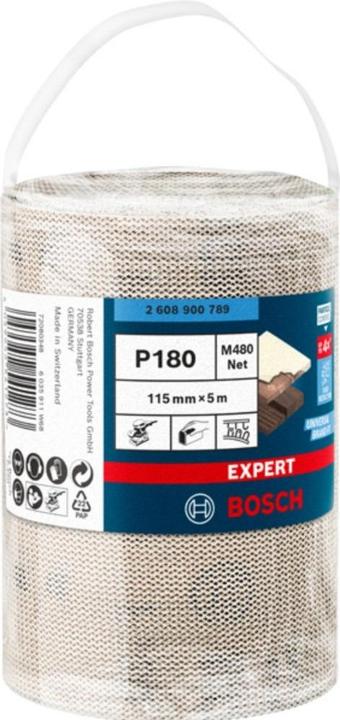 Image du produit Bosch Professional Zubehör Rouleau abrasif Expert M480, 115 mm, 5 m, G 180 (180)