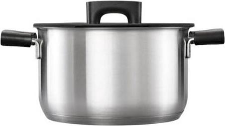 Fiskars Kasserolle mit Deckel, Ø 20 cm, Füllmenge: 3,5 Liter, Für alle Kochfelder geeignet, Rostfrei (20 cm, Kochtopf, Edelstahl)
