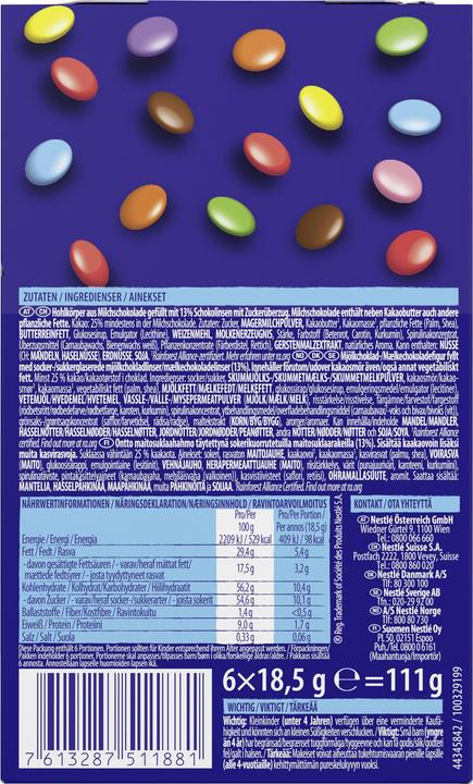 Actual product image Smarties Christmas Tree Decoration (125 g)
