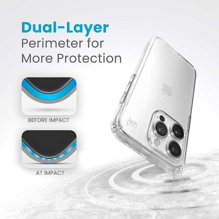 Immagine prodotto speck Custodia per dispositivo mobile Presidio Perfect (6.1") Cover Trasparente (Apple iPhone 15 Pro)