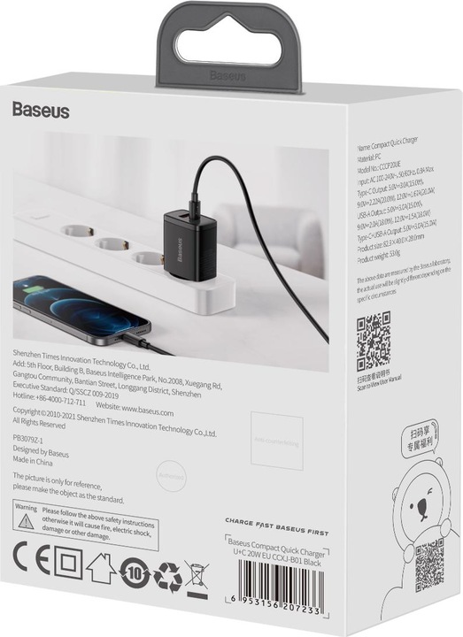 Image du produit Baseus Chargeur compact (20 W)