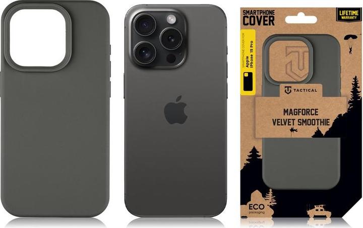 Produktbild Tactical MagForce Velvet Smoothie Cover for Apple iPhone 15 Pro Bazooka (Apple iPhone 15 Pro)