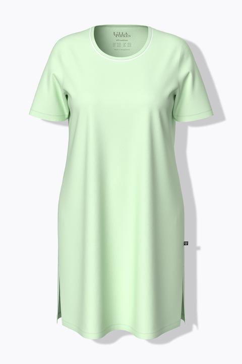 Actual product image Ulla Popken 2 Pack Short Sleeve Nightshirts - Dot, Solid (50, 52)