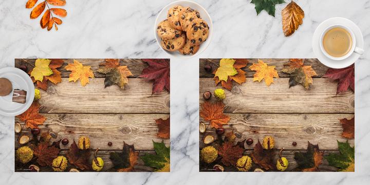 Actual product image CoverYourDesk Maple leaves with chestnuts
