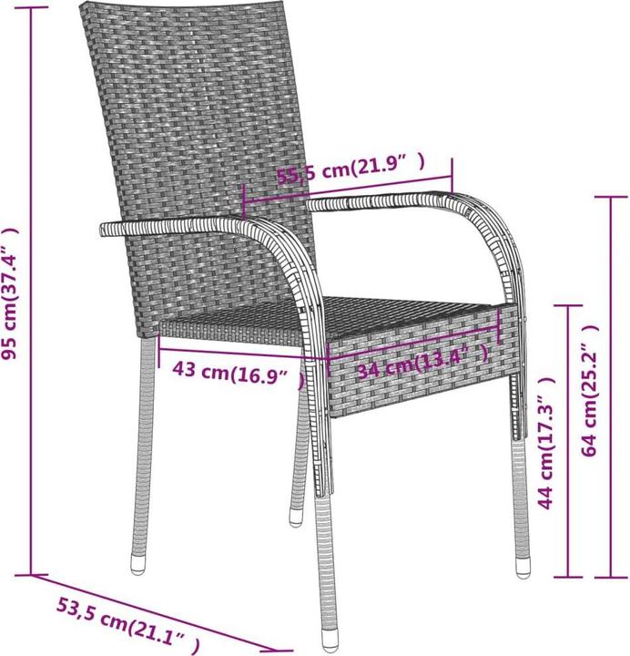 Produktbild vidaXL Garten Essgruppe