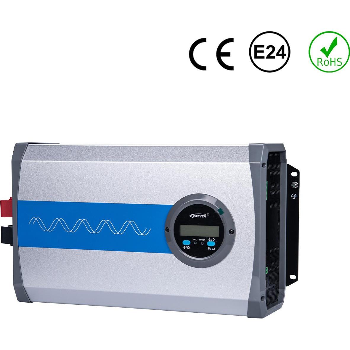 Epever, Convertitore di tensione, IP1000-12-Plus reiner Sinus Wechselrichter mit LCD-Display