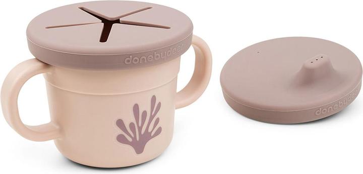 Actual product image Done by Deer Snack & drinking cup set Wally pink