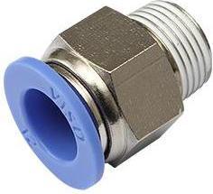 Immagine prodotto RND Raccordo a vite, manicotto in POM, ottone, 20,8 mm, R3/8″, vite di fissaggio - Ø 8 mm, connessione (Raccordi per tubi)