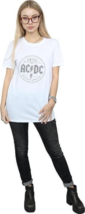 Produktbild AC/DC Rock N Roll Damnation Schwarz Baumwolle Boyfriend TShirt (XXL)