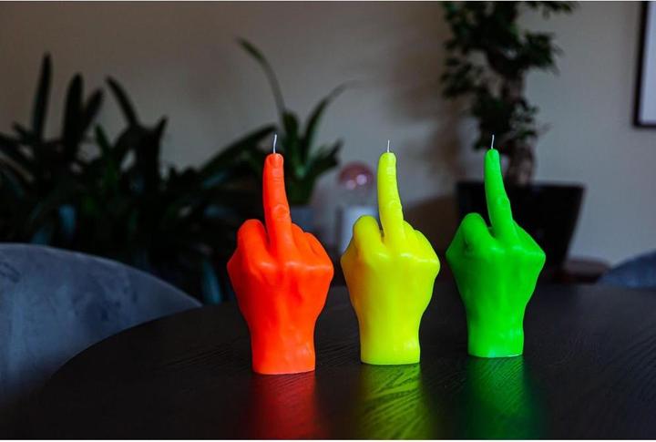 Image du produit Candle Hand F*ck you neon (1 pcs)