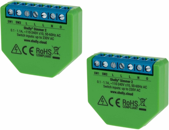 Actual product image Shelly Dimmer 2 x2 (Dimming actuator)