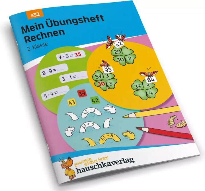 Produktbild Mein Übungsheft Rechnen - 2. Klasse, A5-Heft (Deutsch, Joshua Schulz, Mascha Greune, 2022)