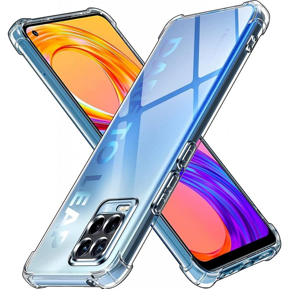 Screenguard Realme 8 Pro Hülle Crystal Soft Airbag Bumper (Realme 8 Pro), Smartphone Hülle, Transparent