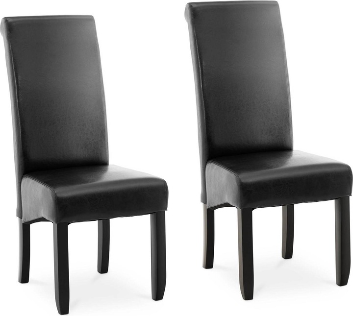 Actual product image Fromm & Starck Upholstered Chair - set of 2 - up to 180 kg - seat 44.5 x 44 cm - black