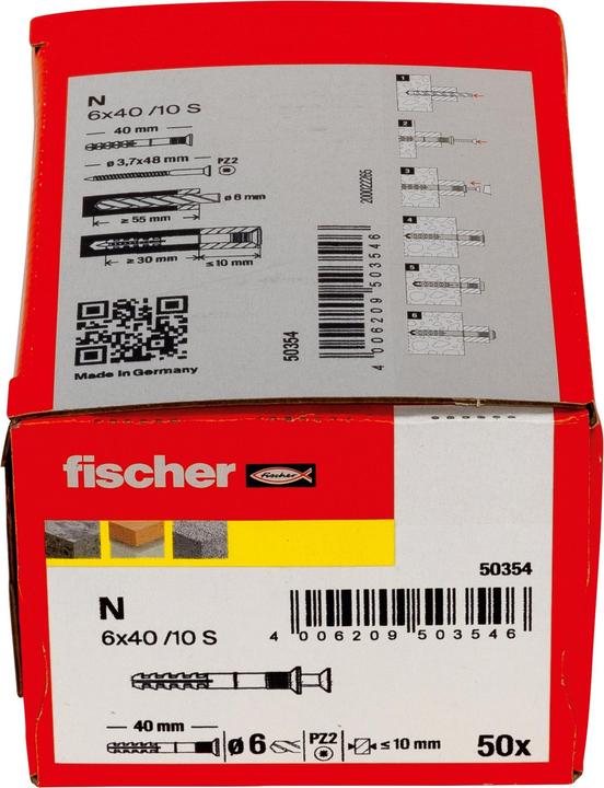 Produktbild Fischer Nageldübel N 6x40/10 S