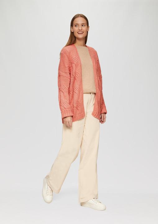 Produktbild S.Oliver Strickjacke Strickjacke mit Zopfmuster im Relaxed Fit (44)