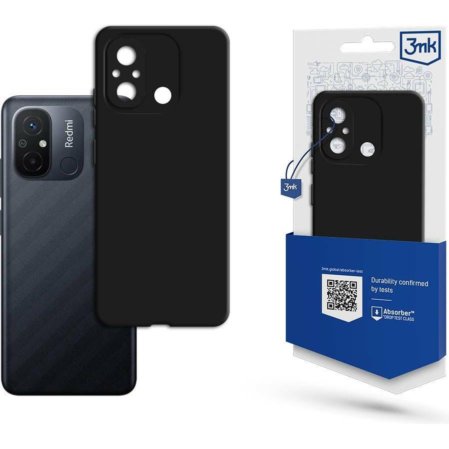 3MK Redmi 12C Matt Case (Xiaomi Redmi 12C), Smartphone Hülle, Schwarz