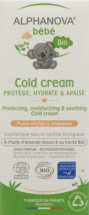 Actual product image Alphanova bébé Cold cream organic (50ml)