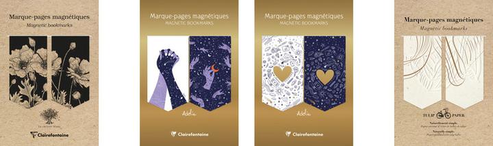 Produktbild Clairefontaine Le Cerisier Blanc, Set mit 2 magnetischen Lesezeichen 10,5x15,5cm -