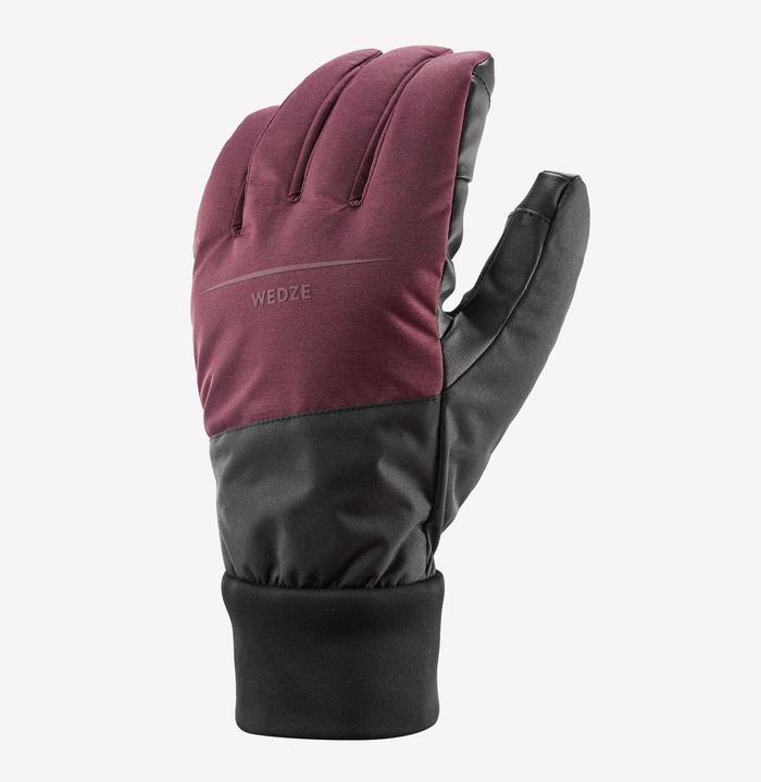 Immagine prodotto Wedze Guanti da sci adulti - Light 100 bordeaux-rosso/nero (XL)