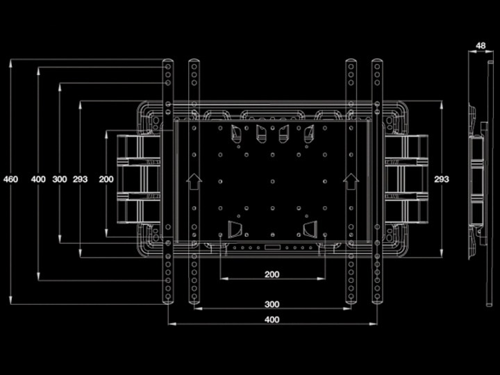 Produktbild Multibrackets Super Slim Tilt & Turn Plus (Wand, 65", 40 kg)