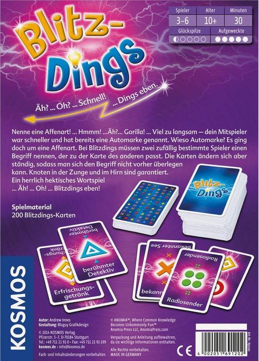 Produktbild Kosmos Blitzdings (Deutsch)
