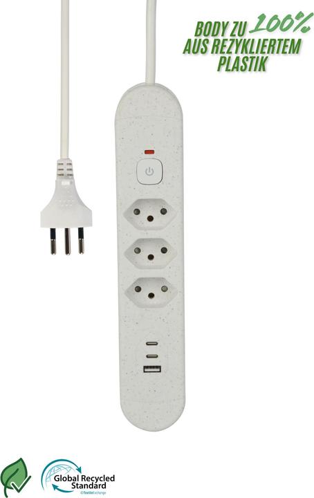 Actual product image Schönenberger Socket strip (3x, 1.80 m)