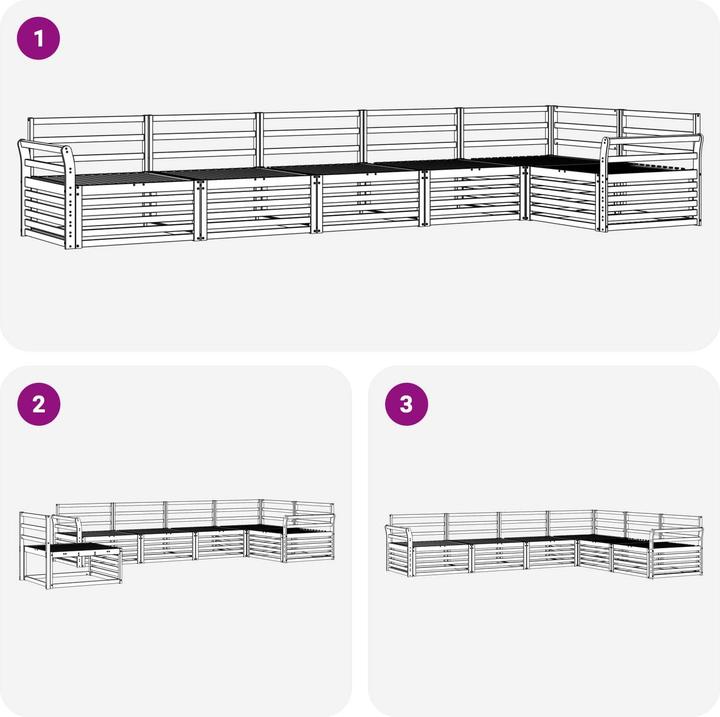 Produktbild vidaXL Outdoor-Sofa