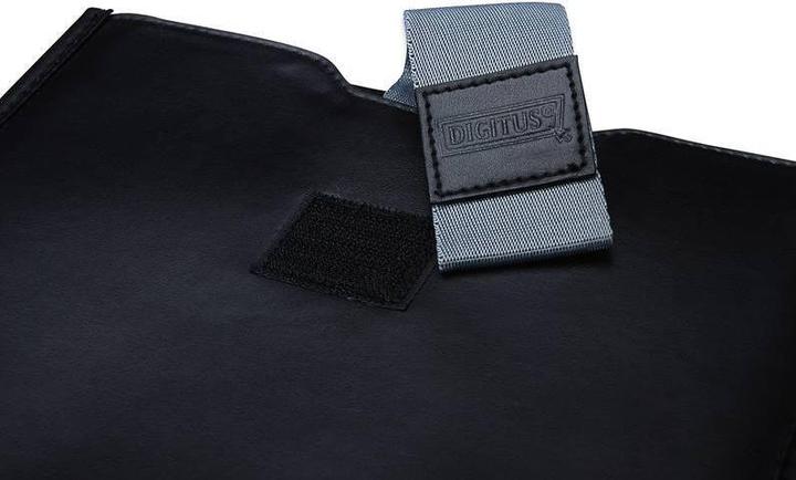 Image du produit Digitus Etui en cuir fin pour iPad iPad2 iPad3 noir avec sangle et fermeture velcro (iPad 2010 (1ère génération), iPad 2011 (2e gène))