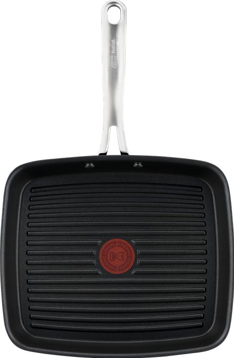 Actual product image Tefal Jamie Oliver Classics grill pan (27 cm, Grill pan, Cast iron)