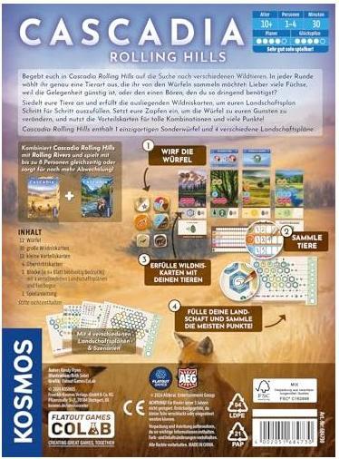 Produktbild Kosmos Cascadia Rolling Hills (Deutsch, 1 - 4 Spieler)