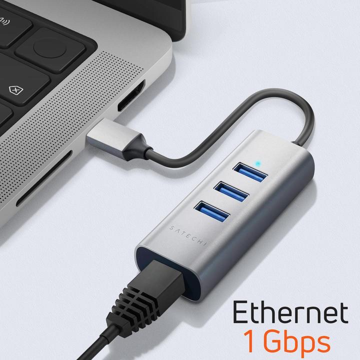 Actual product image Satechi ST-TC2N1USB31AM (USB-C, 4 Ports)