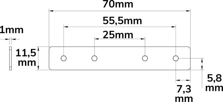 Immagine prodotto Isoled Track48 Piastra di collegamento per guida a secco, 2 pezzi