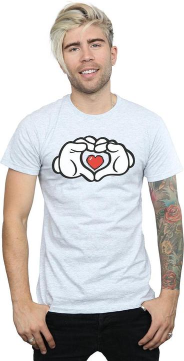 Immagine prodotto Disney Mickey Mouse Heart Hands Maglietta Uomo (S)