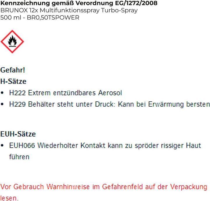 Image du produit Brunox Huile pénétrante Turbo-Spray (500 ml)