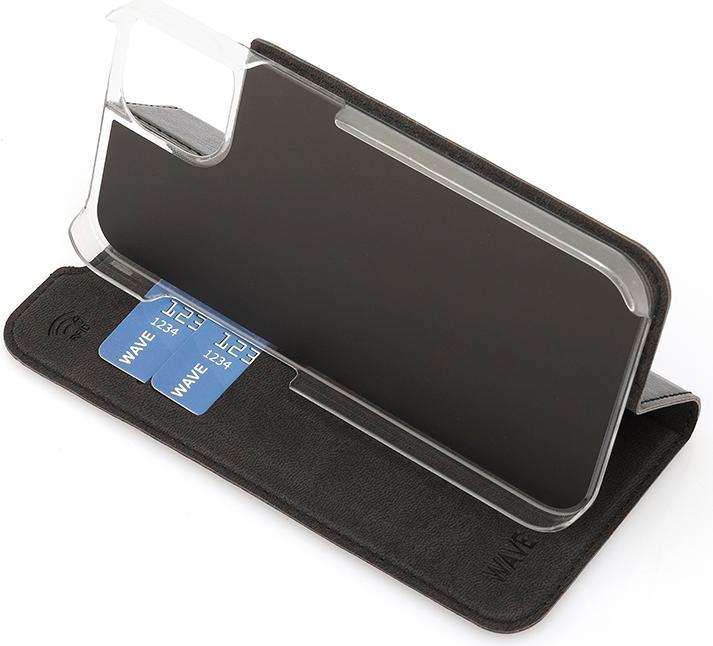 Actual product image Wave BookCase -suojakotelo, iPhone 13, musta (Apple iPhone 13)